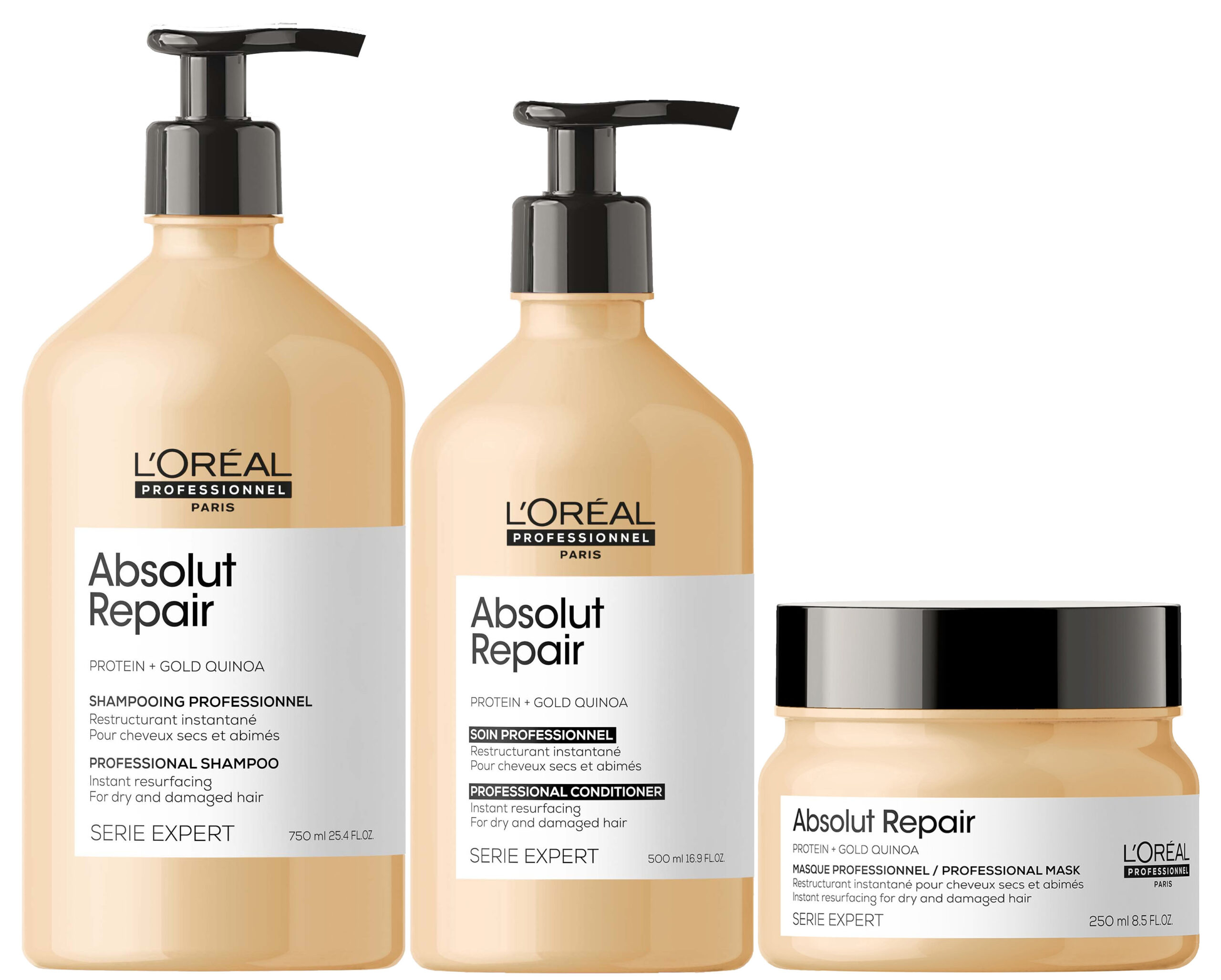 how to choose a best hair serum | L'Oréal Professionnel Absolut Repair Shampoo With Protein And Gold Quinoa For Dry And Damaged Hair, Serie Expert