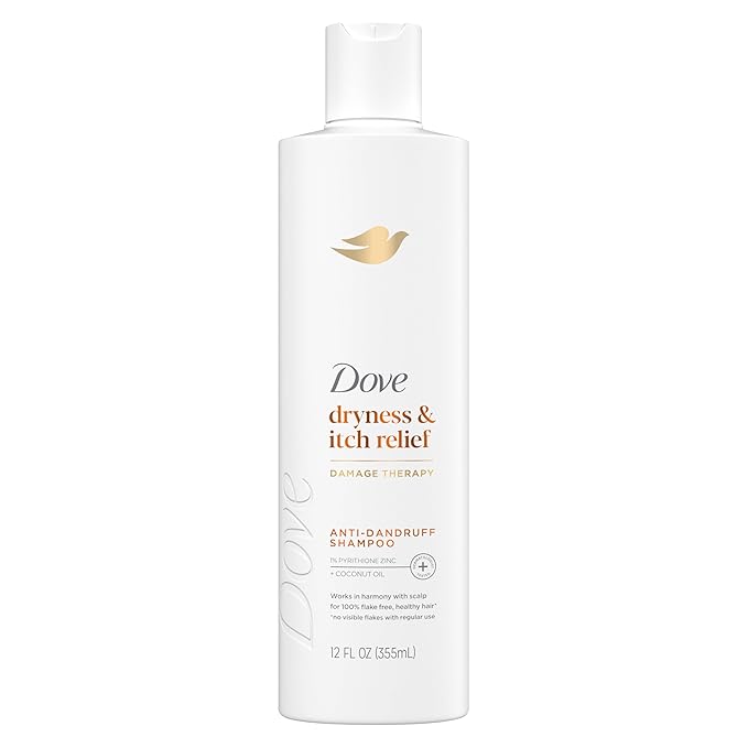Dove Dryness & Itch Relief Anti-Dandruff Shampoo for dry scalp with coconut oil