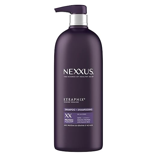 Nexxus Keraphix Damage Healing Shampoo for the Right Hair Care Routine to repair and strengthen damaged hair.