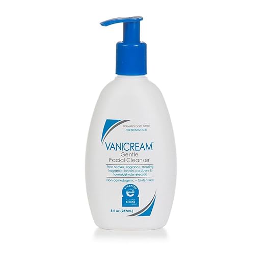 Vanicream Gentle Facial Cleanser bottle, ideal for sensitive and dry skin skincare routines.

