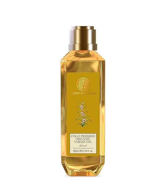 Forest Essentials Cold Pressed Organic Virgin Almond Oil – Natural Moisturizer for Home Remedies for Glowing Skin | yournatural.in