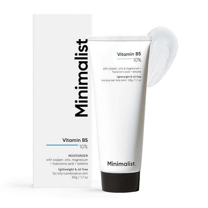 Minimalist Vitamin B5 Moisturizer – Lightweight Skincare Routine Essential for Oily Skin