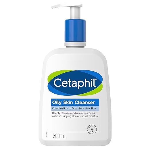 Cetaphil Oily Skin Cleanser bottle for effective skin care routine