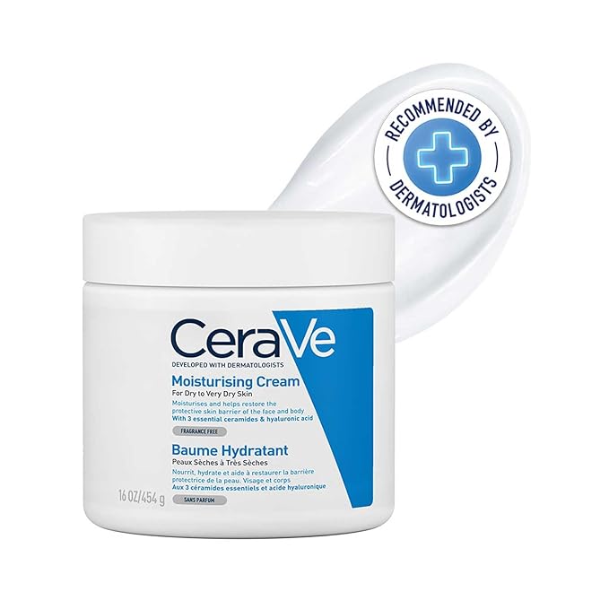 CeraVe Moisturising Cream for Dry Skin – Dermatologist Recommended for Skincare Routine