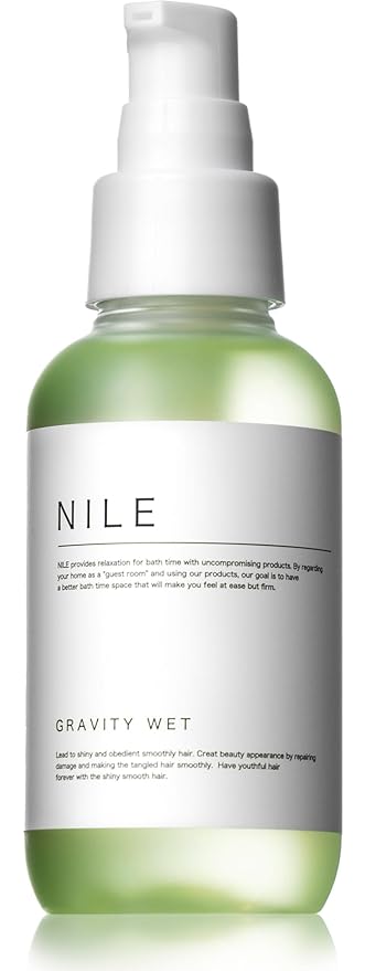 NILE Gravity Wet Hair Oil bottle – one of the Best Hair Oils for Men to achieve shiny, manageable hair.