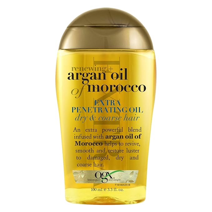 OGX Argan Oil of Morocco Extra Penetrating Oil – Best Hair Oil for Men with Dry and Coarse Hair