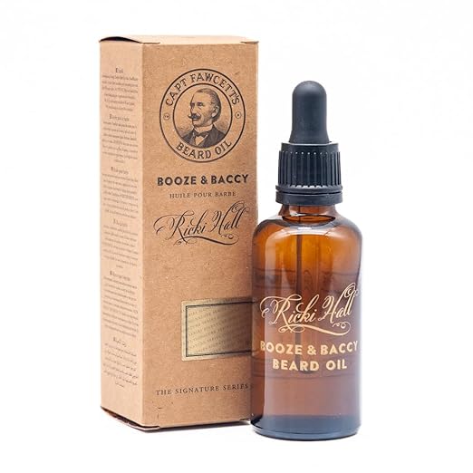 Captain Fawcett Booze & Baccy Beard Oil for Patchy Beard Growth