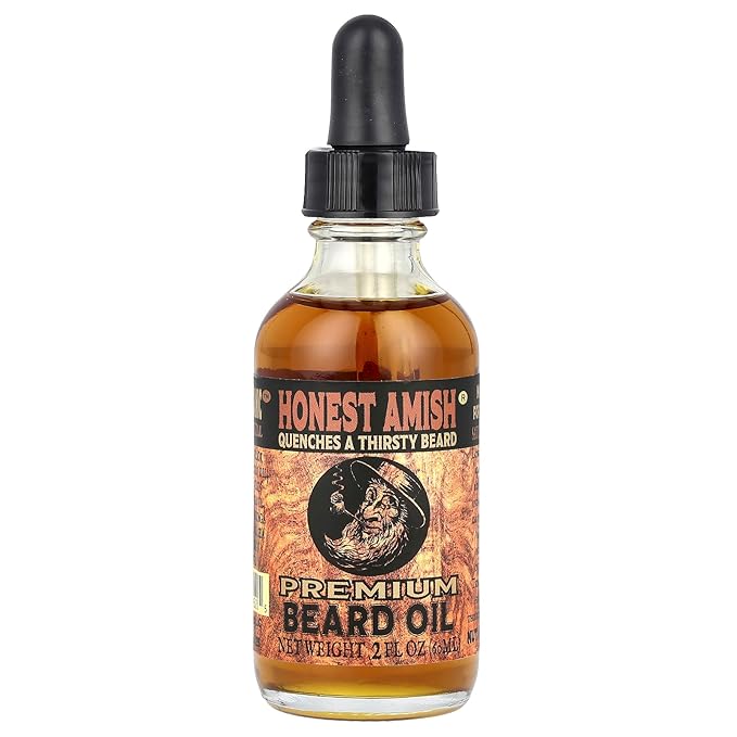 Honest Amish Premium Beard Oil for Patchy Beard Growth