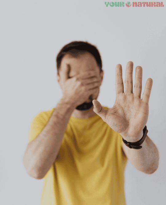 Man avoiding stress to boost testosterone naturally.
