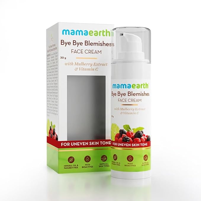 Mamaearth Bye Bye Blemishes Pigmentation Removal Cream with Mulberry Extract and Vitamin C
