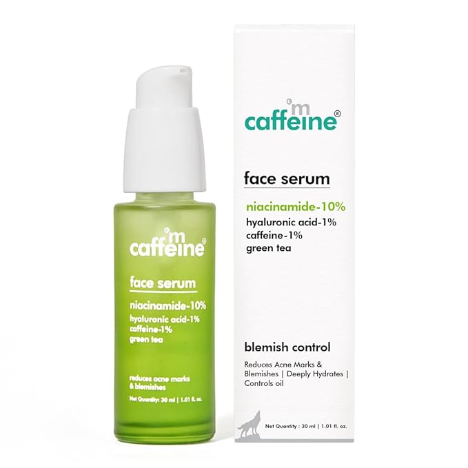 mCaffeine Niacinamide Hydrating Serum with Green Tea for oily and acne-prone skin